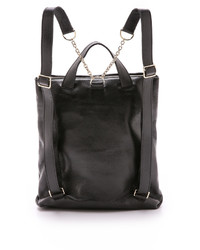 Женский черный кожаный рюкзак от See by Chloe