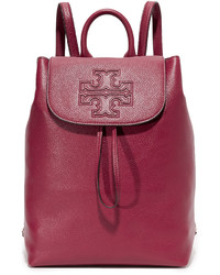 Женский черный кожаный рюкзак от Tory Burch