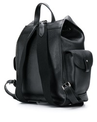 Мужской черный кожаный рюкзак от Mulberry