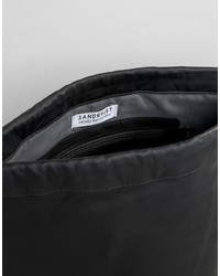 Женский черный кожаный рюкзак от SANDQVIST