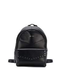 Женский черный кожаный рюкзак от Jimmy Choo
