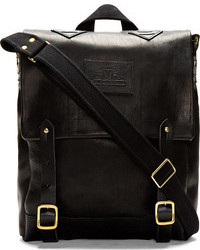 Мужской черный кожаный рюкзак от Junya Watanabe