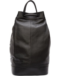 Мужской черный кожаный рюкзак от Juun.J