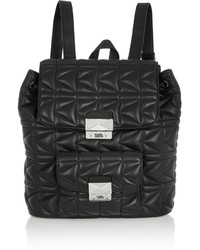 Женский черный кожаный рюкзак от Karl Lagerfeld