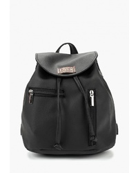Женский черный кожаный рюкзак от Karp