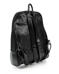 Женский черный кожаный рюкзак от Keddo