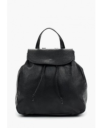 Женский черный кожаный рюкзак от LAMANIA