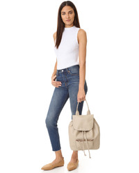 Женский черный кожаный рюкзак от Elizabeth and James