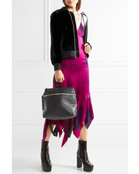 Женский черный кожаный рюкзак от Kara