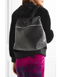 Женский черный кожаный рюкзак от Kara