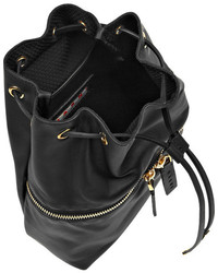 Женский черный кожаный рюкзак от Marni