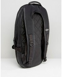 Мужской черный кожаный рюкзак от Eastpak