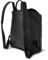 Мужской черный кожаный рюкзак от Maison Margiela