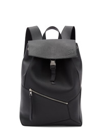Мужской черный кожаный рюкзак от Loewe
