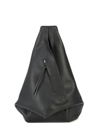 Мужской черный кожаный рюкзак от Loewe