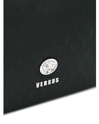 Мужской черный кожаный рюкзак от Versus