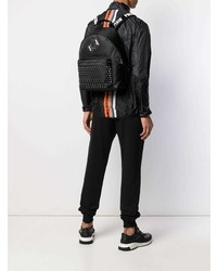 Мужской черный кожаный рюкзак от Philipp Plein