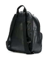 Мужской черный кожаный рюкзак от Giorgio Armani