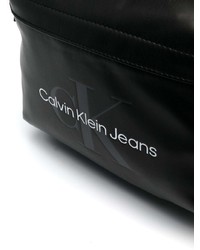 Мужской черный кожаный рюкзак от Calvin Klein Jeans