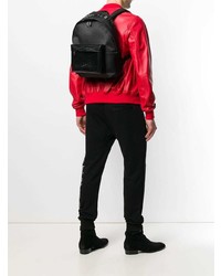 Мужской черный кожаный рюкзак от Philipp Plein