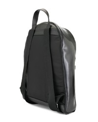 Мужской черный кожаный рюкзак от Emporio Armani