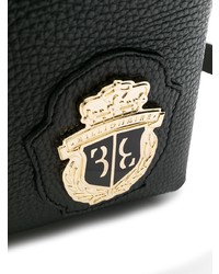 Мужской черный кожаный рюкзак от Billionaire