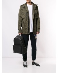 Мужской черный кожаный рюкзак от Dolce & Gabbana