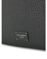 Мужской черный кожаный рюкзак от Dolce & Gabbana