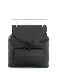 Женский черный кожаный рюкзак от M2Malletier