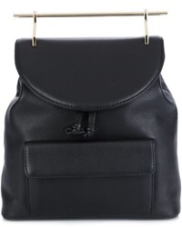Женский черный кожаный рюкзак от M2Malletier