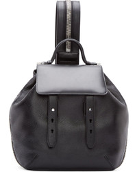 Женский черный кожаный рюкзак от Mackage