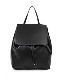 Женский черный кожаный рюкзак от Made in Italia