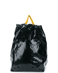 Мужской черный кожаный рюкзак от Maison Margiela