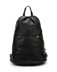 Женский черный кожаный рюкзак от Marc Johnson