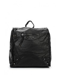 Женский черный кожаный рюкзак от Marc Johnson