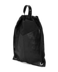 Мужской черный кожаный рюкзак от Jimmy Choo