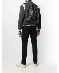 Мужской черный кожаный рюкзак от Jimmy Choo