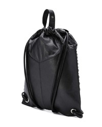 Мужской черный кожаный рюкзак от Jimmy Choo