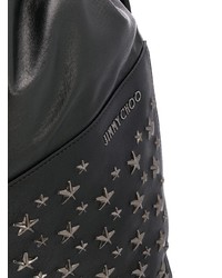 Мужской черный кожаный рюкзак от Jimmy Choo