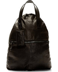Мужской черный кожаный рюкзак от Marsèll