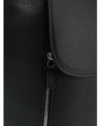 Мужской черный кожаный рюкзак от Montblanc