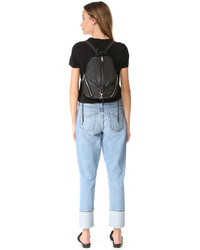 Женский черный кожаный рюкзак от Rebecca Minkoff