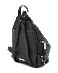 Женский черный кожаный рюкзак от Rebecca Minkoff