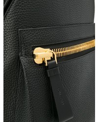 Мужской черный кожаный рюкзак от Tom Ford