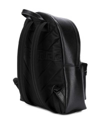 Мужской черный кожаный рюкзак от Versace
