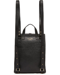 Женский черный кожаный рюкзак от Meli-Melo