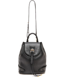 Женский черный кожаный рюкзак от Meli-Melo