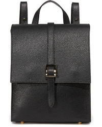 Женский черный кожаный рюкзак от Meli-Melo