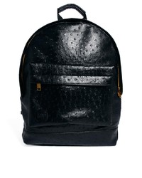 Мужской черный кожаный рюкзак от Mi-Pac