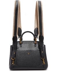 Женский черный кожаный рюкзак от MCM